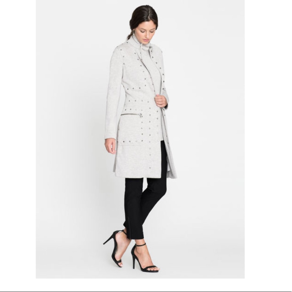 NIC Zoe grey studded jacket